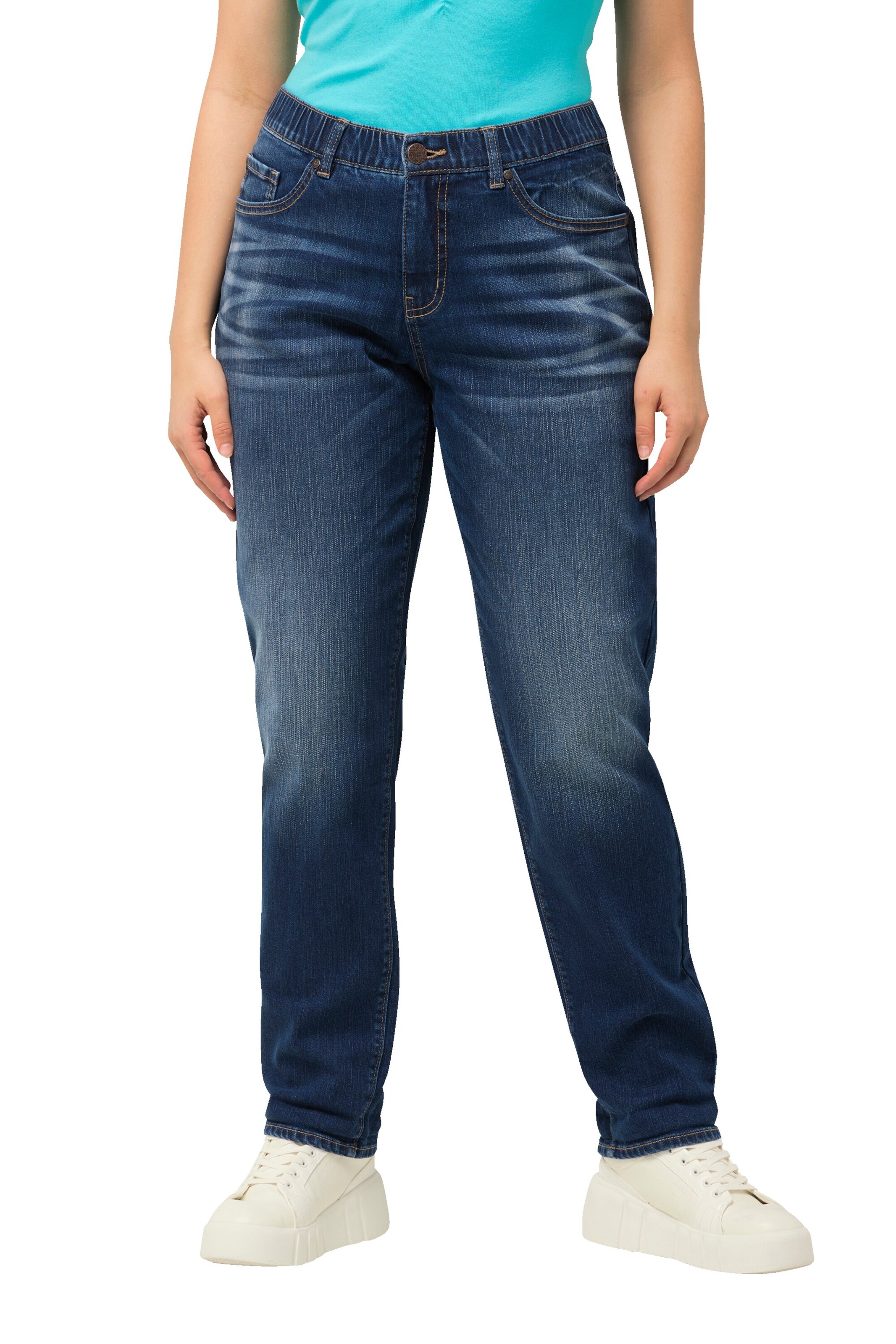 Ulla Popken Slim fit Jeans in Blue: front