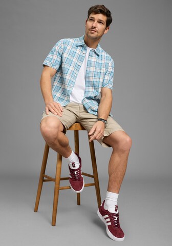 Man's World Comfort Fit Hemd in Blau