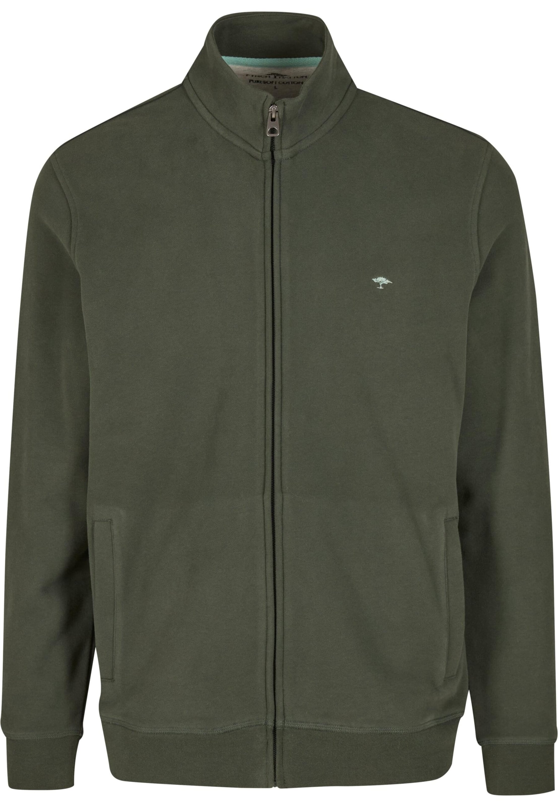 Giacca di felpa di FYNCH-HATTON in verde: frontale