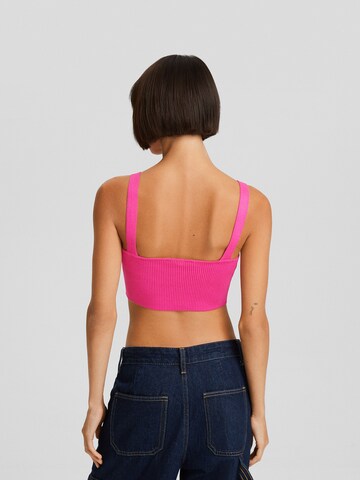 Tops en tricot Bershka en rose