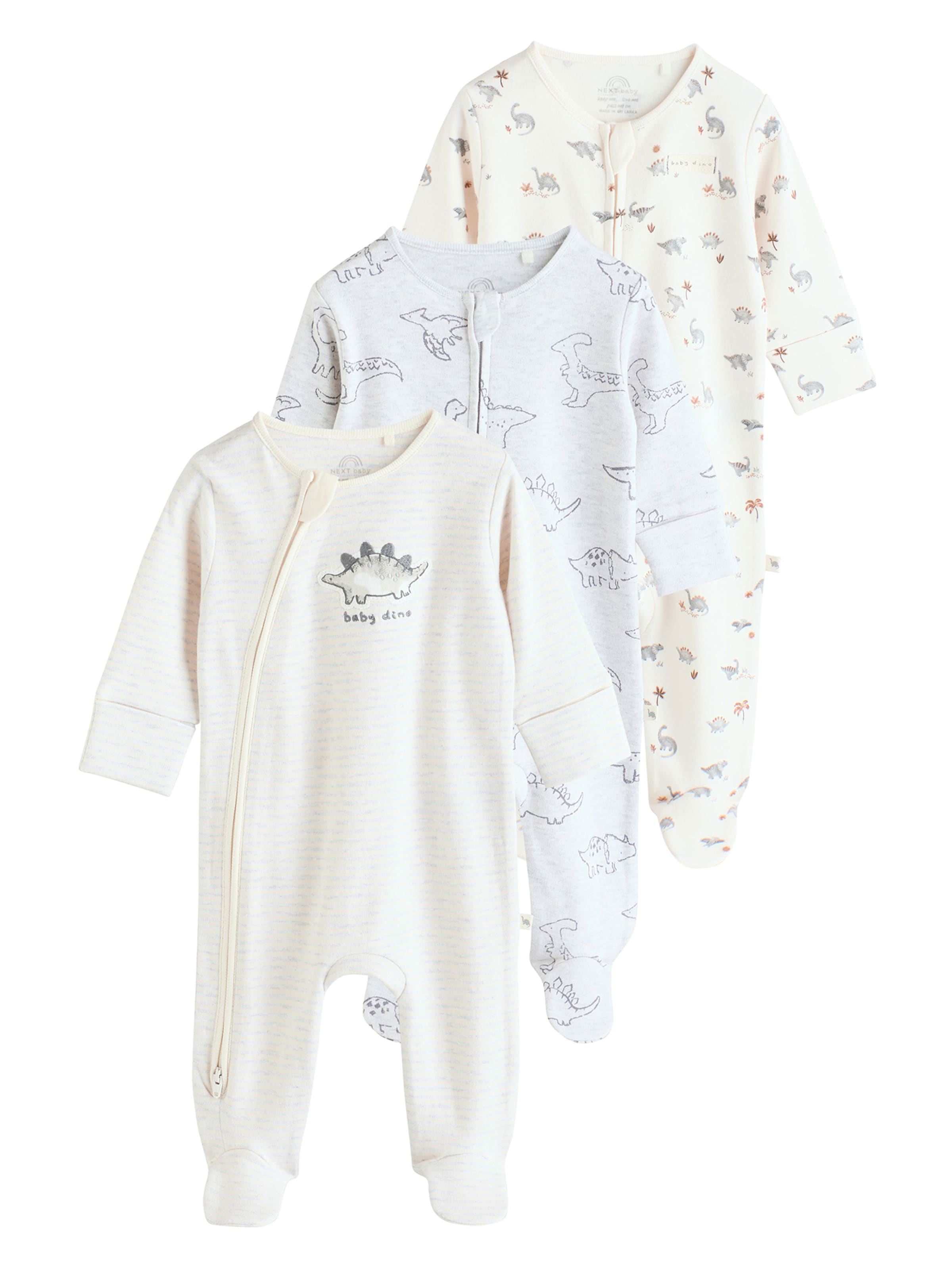 Next Πιτζάμα σε γκρι: μπροστά