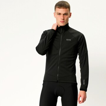 GORE WEAR Athletic Jacket in Black: front