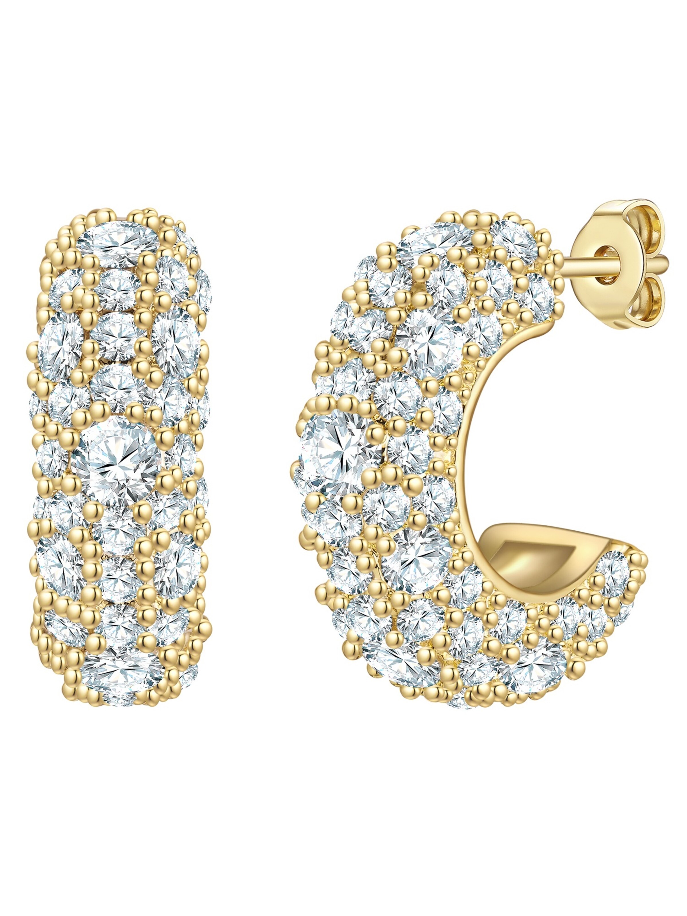 Yokoamii - Pendientes en oro: frente