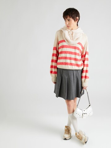 SAINT TROPEZ Strickpullover 'Clarie' in Beige