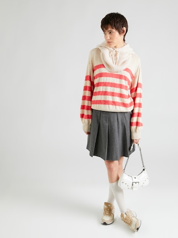 SAINT TROPEZ Strickpullover 'Clarie' in Beige