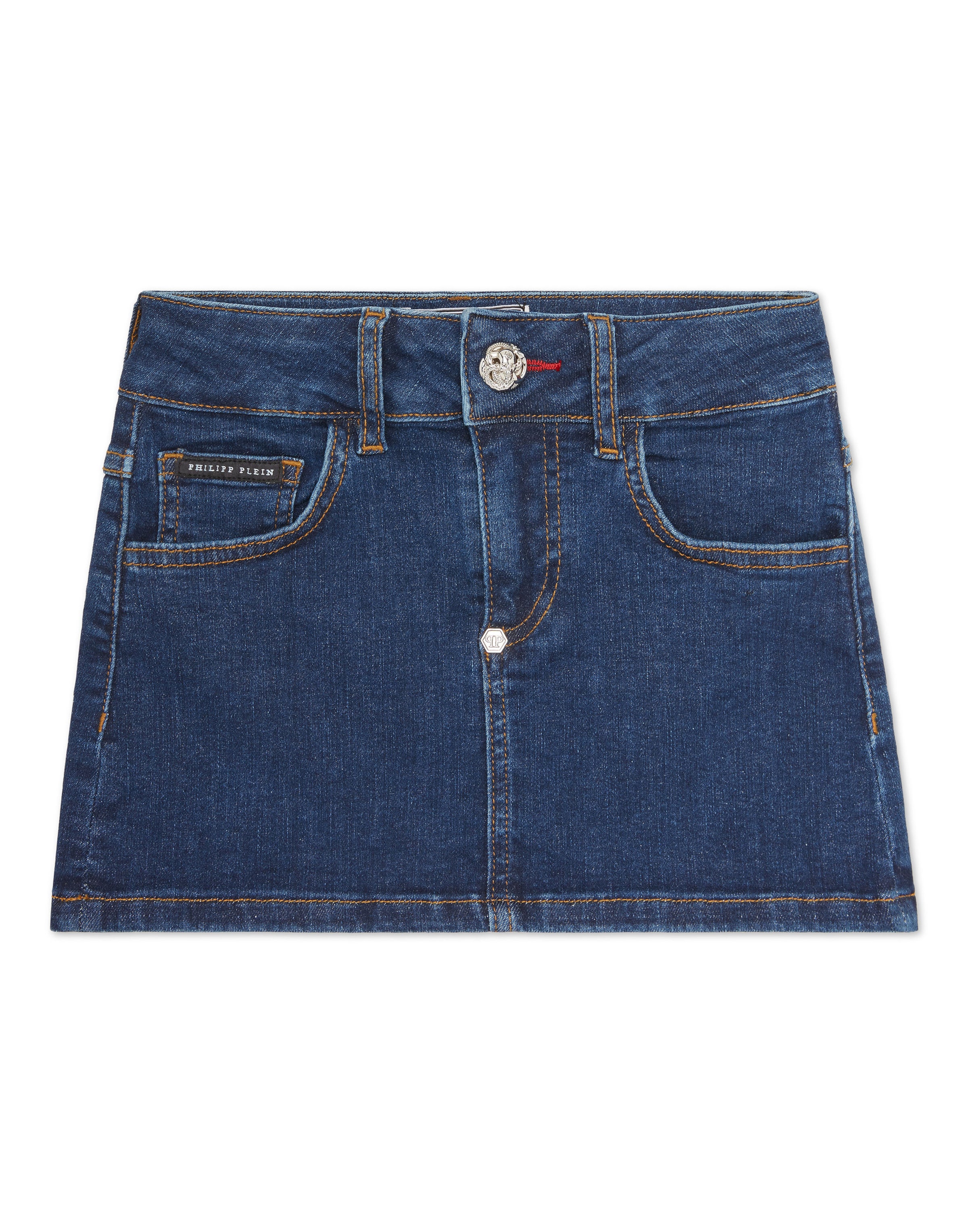 Jupe Philipp Plein en bleu : devant