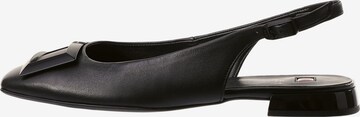 Högl Ballet Flats with Strap 'Jacky' in Black: front