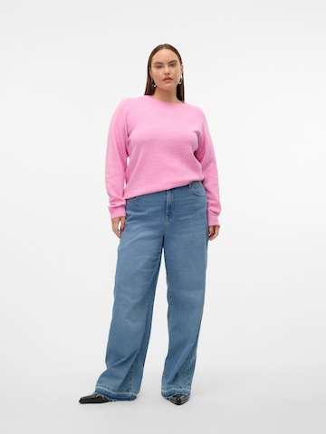 Vero Moda Curve Sweater 'VMCDOFFY' in Pink