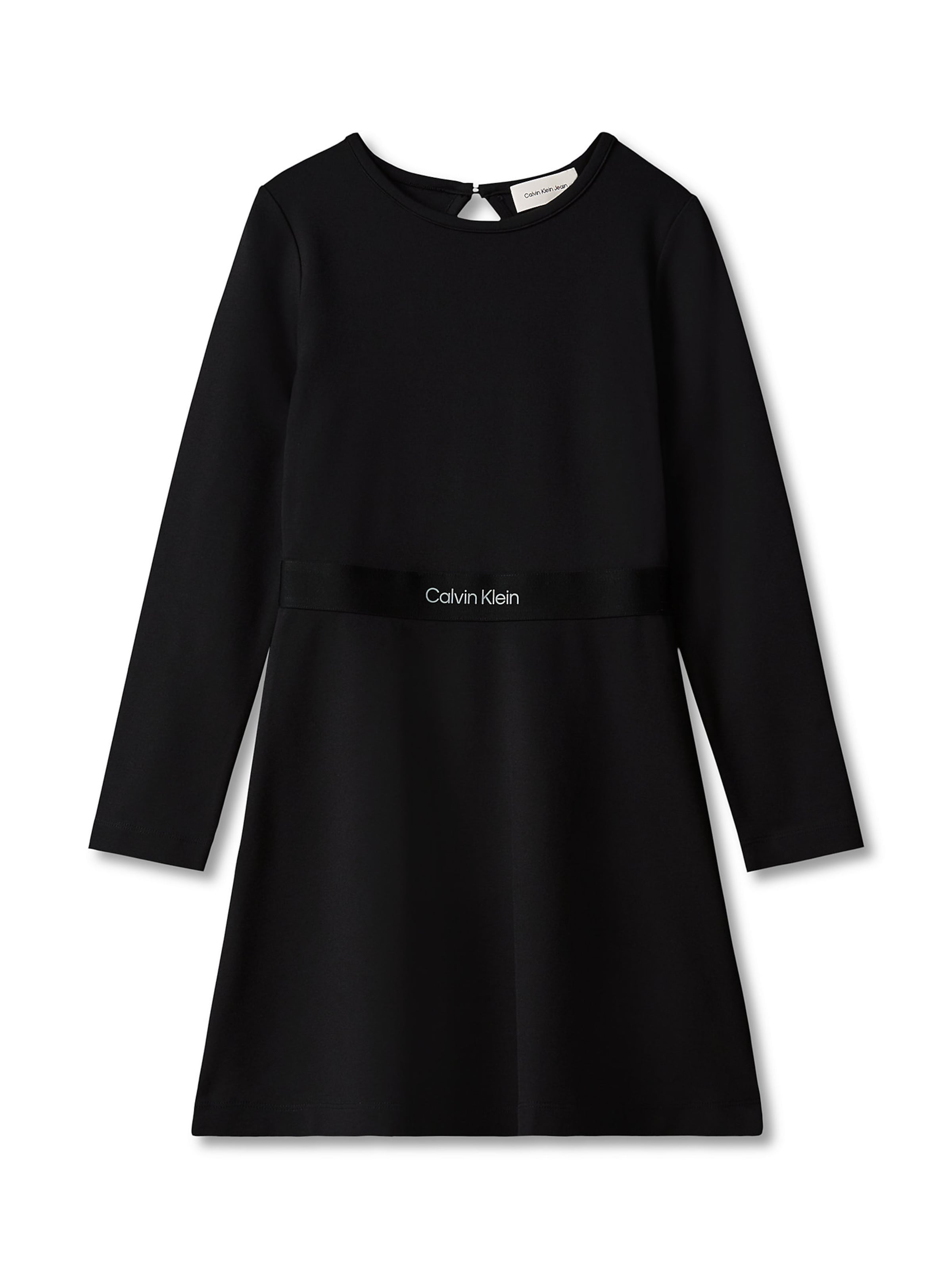 Calvin Klein Jeans Regular Kleid 'Punto Milano' in Schwarz: Vorderseite