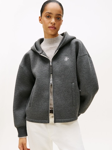 Veste de survêtement TOMMY HILFIGER en gris : devant