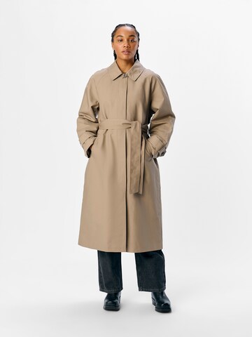 OBJECT Between-Seasons Coat 'OBJVega' in Beige: front
