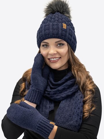 Vivisence Fingerhandschuhe '7015R' in Blau: Vorderseite