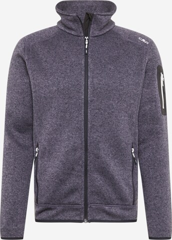 CMP Regular fit Athletic Fleece Jacket in Grey: front