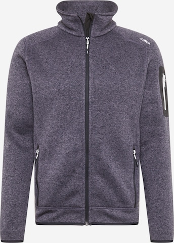 CMP Regular fit Athletic Fleece Jacket in Grey: front