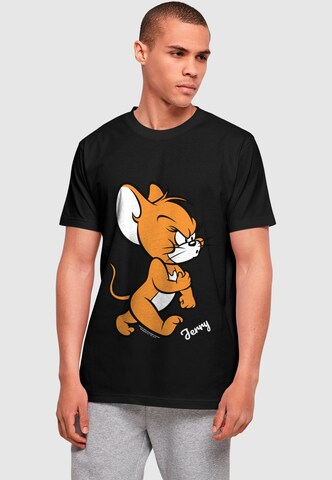 ABSOLUTE CULT Shirt 'Tom & Jerry Angry Mouse' in Black: front