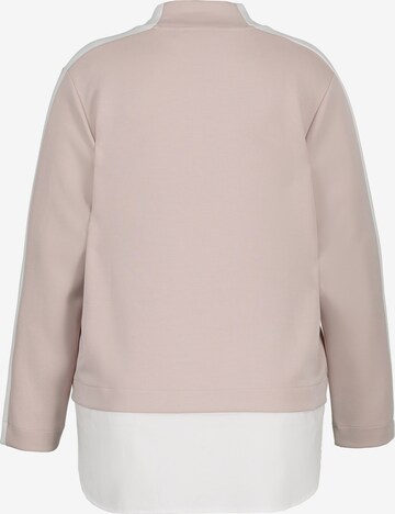 Sweat-shirt Ulla Popken en rose