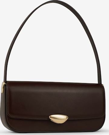 MAESTOSO Handtasche 'Noa Slim' in Braun: Vorderseite