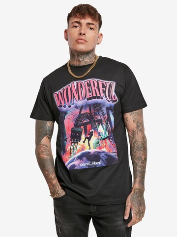 Mister Tee - Camisa 'Wonderful' em preto: frente