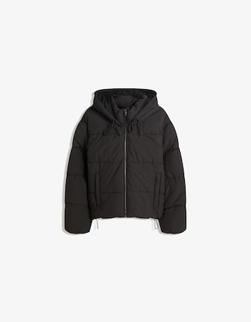 Bershka Between-season jacket in Black: front