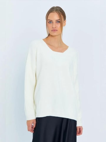 Pullover di MixRay in bianco: frontale
