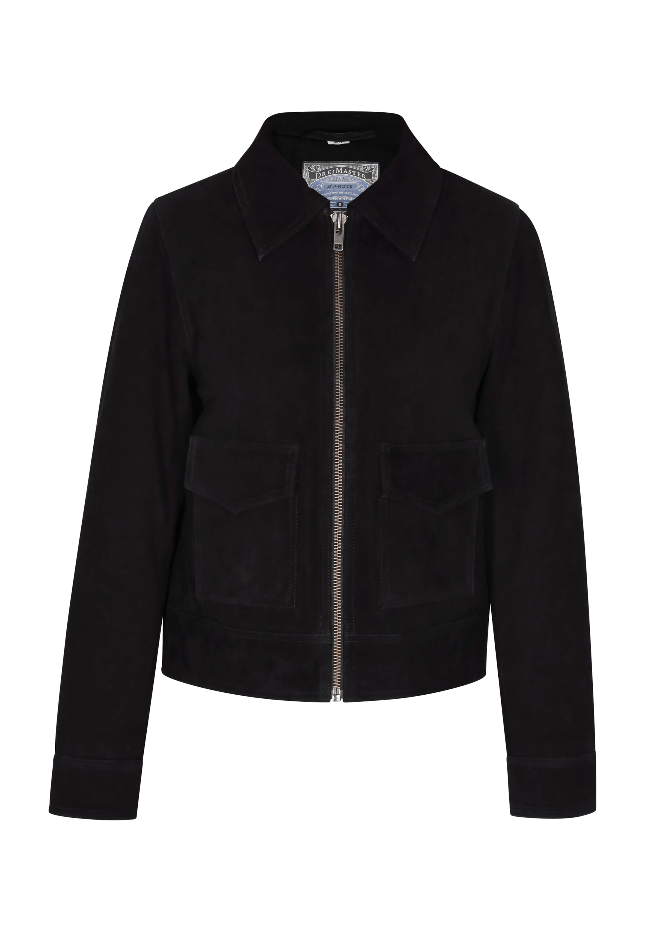 DreiMaster Vintage Between-Season Jacket in Black: front