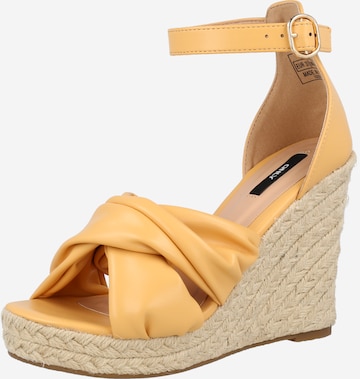 ONLY - Sandalias 'AMELIA' en amarillo: frente