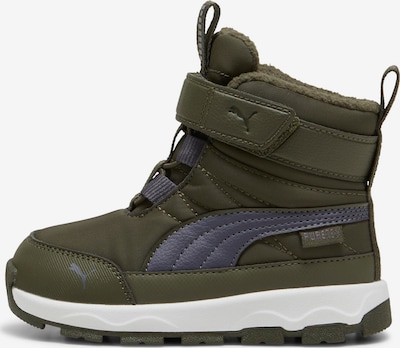 Sniego batai 'Evolve Puretex' iš PUMA, spalva – tamsiai mėlyna / alyvuogių spalva, Prekių apžvalga