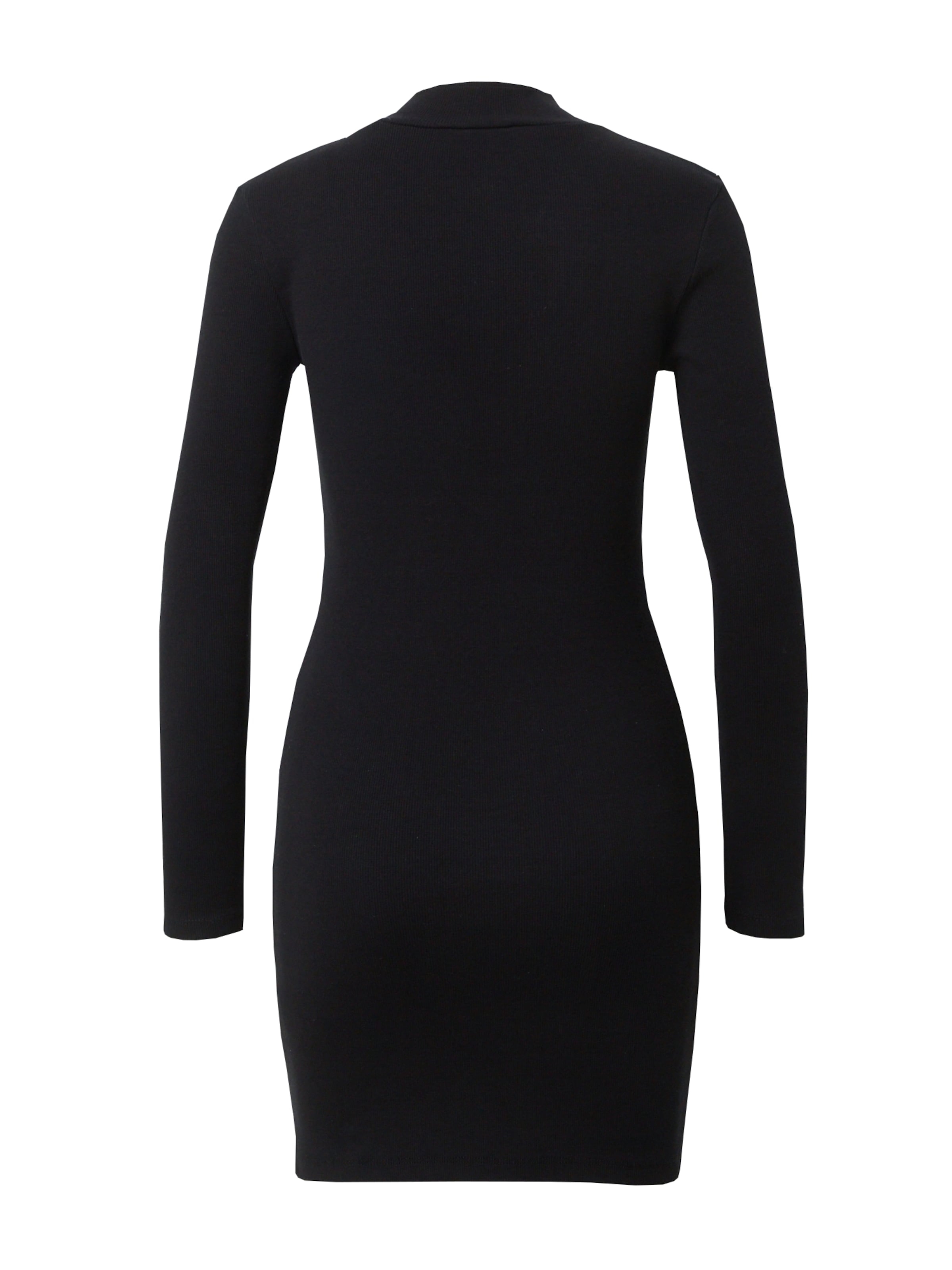 ABOUT YOU Kootud kleit 'Edda', värv must