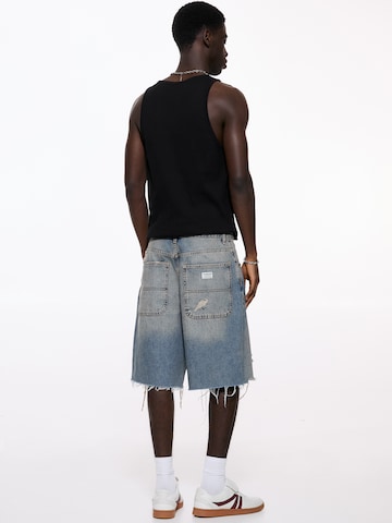 Pull&Bear Loosefit Shorts in Blau