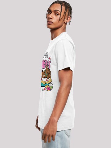 T-Shirt 'Life Is Sweet' F4NT4STIC en blanc
