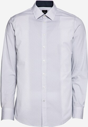 Coupe slim Chemise s.Oliver BLACK LABEL en blanc : devant