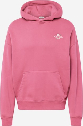 Sweat-shirt Abercrombie & Fitch en rose : devant