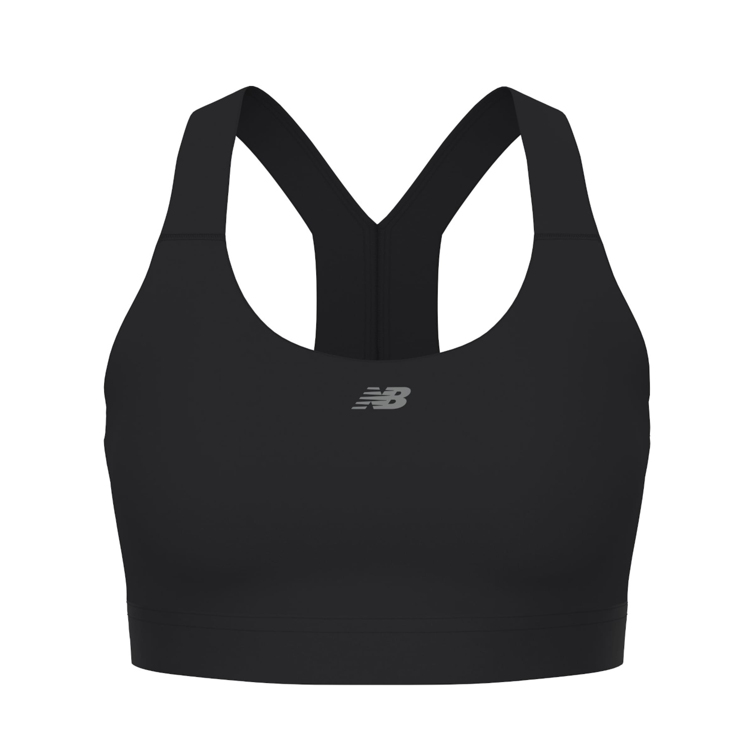 new balance Bustier Sport bh 'Essential' in Zwart: voorkant