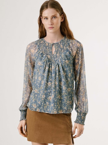 Pepe Jeans Blouse in Blauw: voorkant