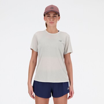 T-shirt fonctionnel 'Athletics' new balance en gris : devant