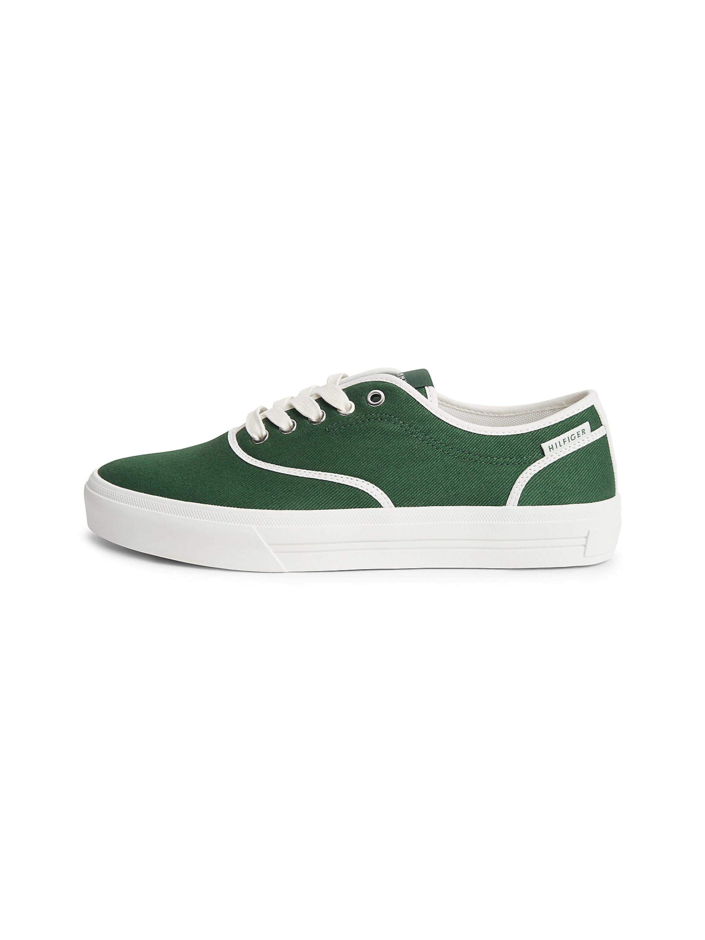 TOMMY HILFIGER Platform trainers in Green: front