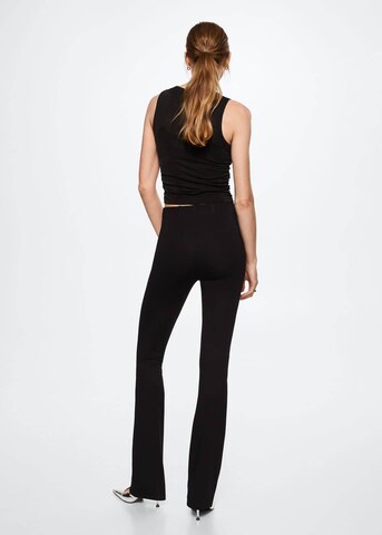 MANGO Flared Pants 'Jade' in Black