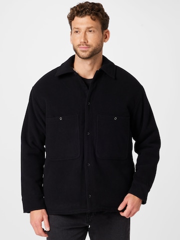 WEEKDAYPrijelazna jakna 'Aaron' - crna boja: prednji dio