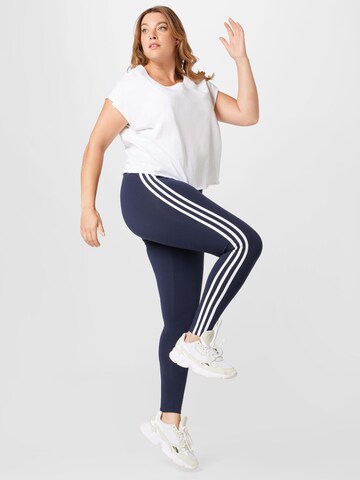 ADIDAS SPORTSWEAR Normální Sportovní kalhoty 'Essentials 3-Stripes ' – modrá