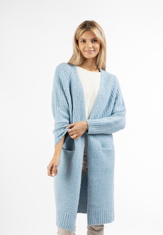 usha WHITE LABEL Knit cardigan in Blue: front