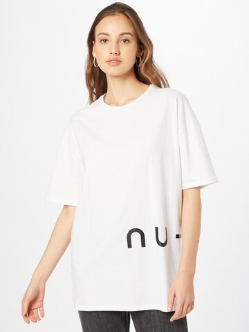 T-shirt NU-IN en blanc : devant