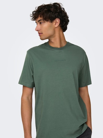 Only & Sons Μπλουζάκι 'MAX' σε πράσινο