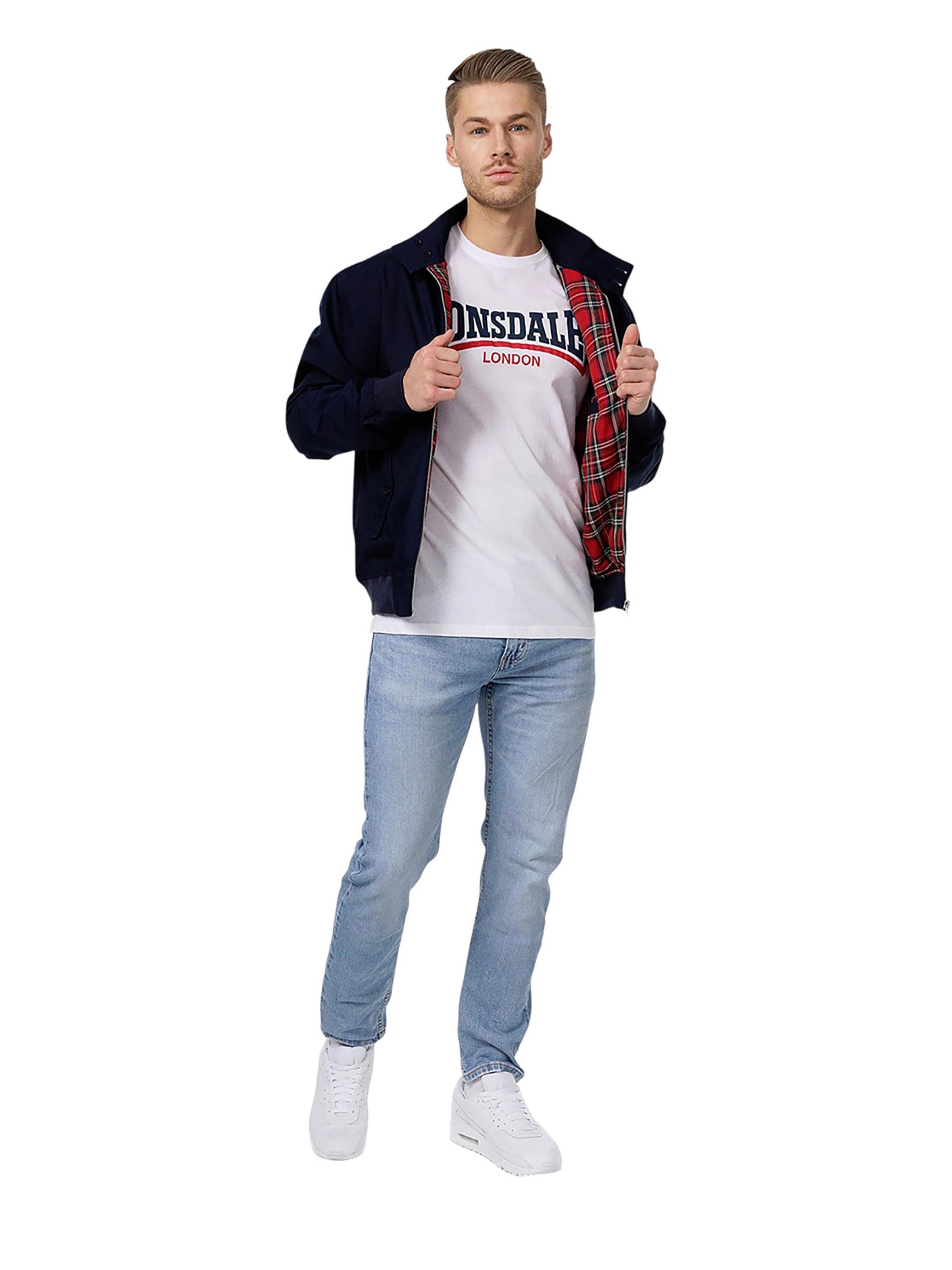 mėlyna LONSDALE Demisezoninė striukė 'Classic'