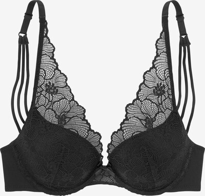 Sutien PETITE FLEUR GOLD pe negru, Vizualizare produs