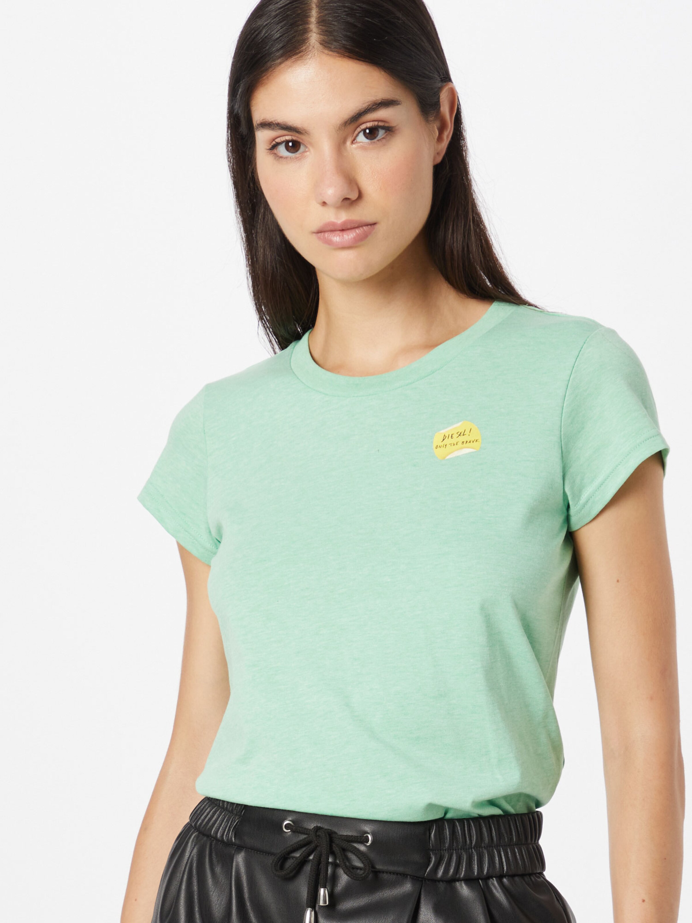 Frauen Shirts & Tops DIESEL T-Shirt 'T-RECUP-B1' in Mint - TU34603