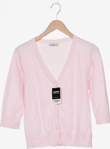 TOM TAILOR DENIM Strickjacke M in Pink: predná strana