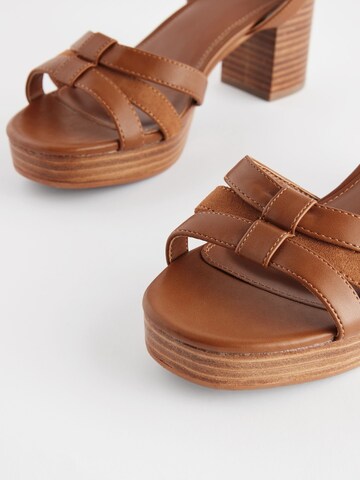 Next Strap sandal in Brown