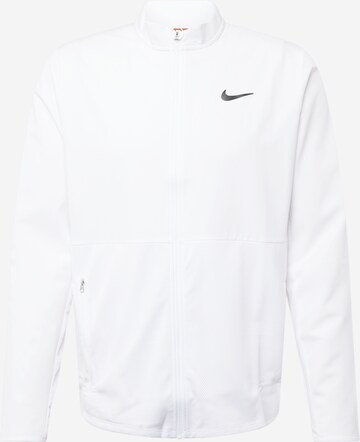 NIKE - Chaqueta de chándal en blanco: frente