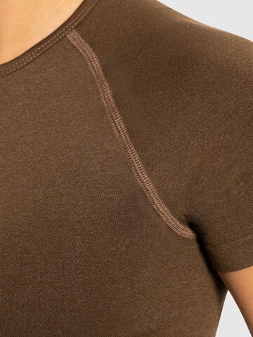 T-shirt ' Elna ' Smilodox en marron