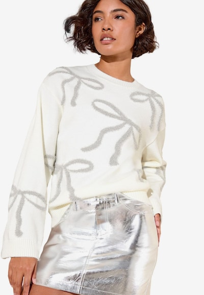 Friends Like These Jersey en S en plata / blanco lana, Vista del producto